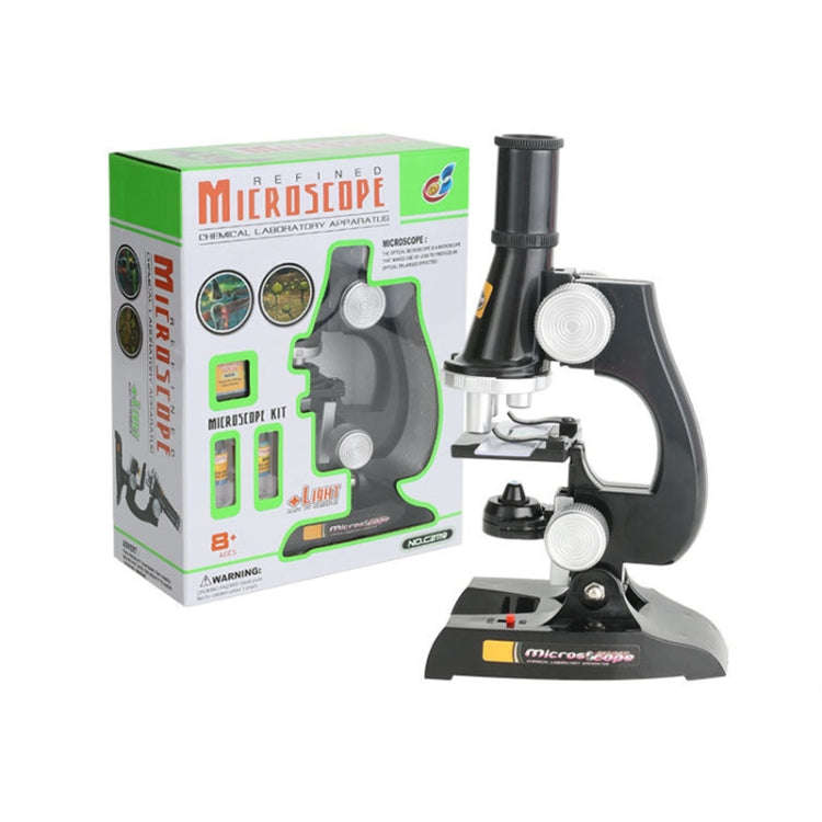 C2119 Children Early Education HD 450X Microscope Toy(Black)