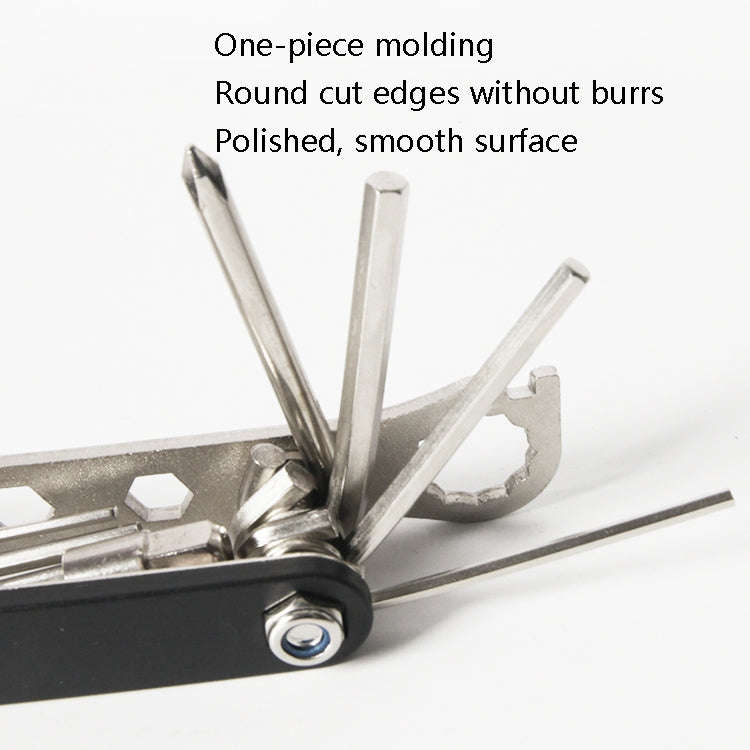 Bicycle 12 In 1 Portable Repair Tool(Black)