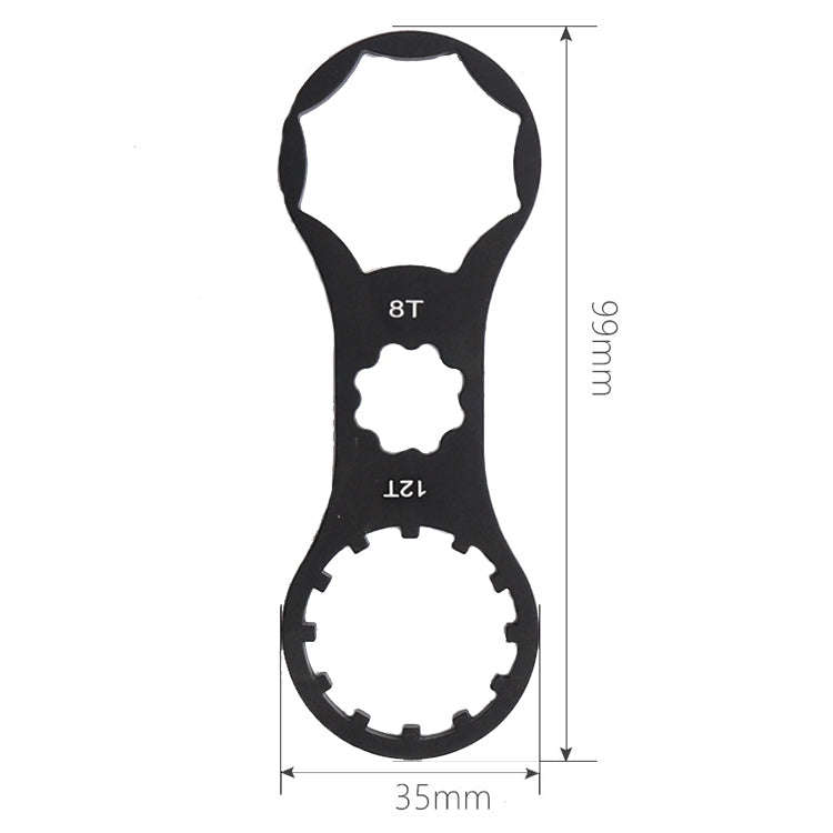 Bike Aluminum Alloy Shock Absorber Disassembly Repair Tool(Black)