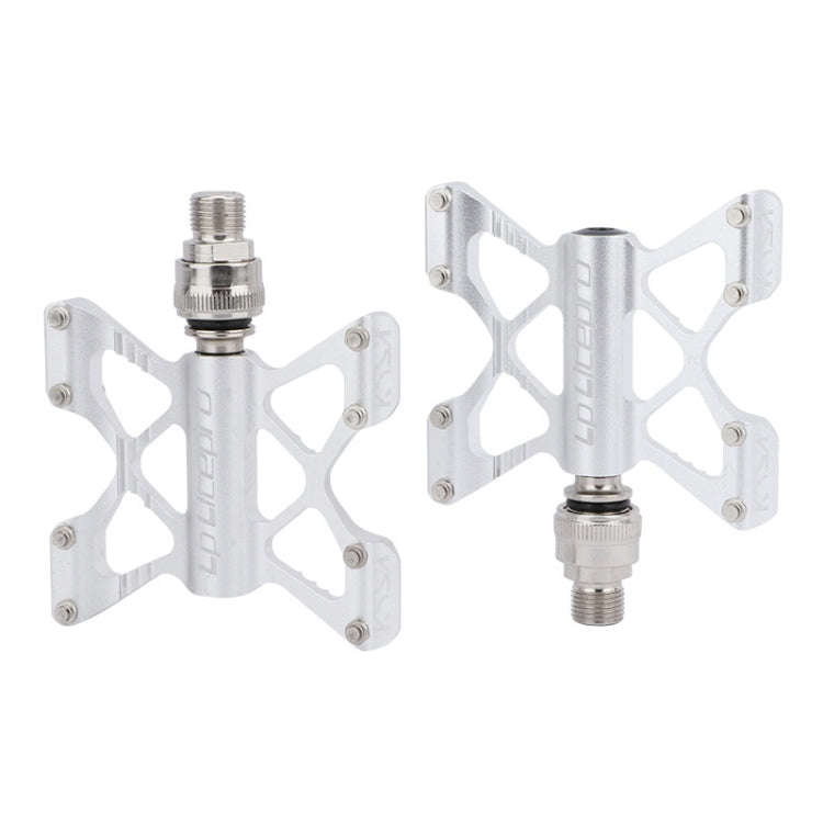 LP LitePro K5 Folding Bkie Aluminum Alloy Bearin Pedals(Silver)