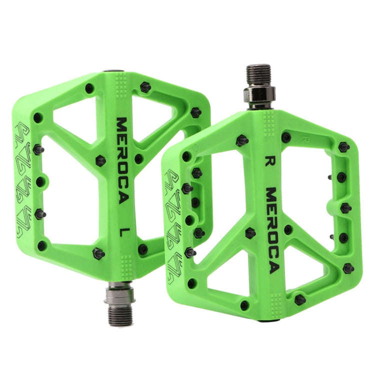 MEROCA Mountain Bike Nylon Pedal(Green)