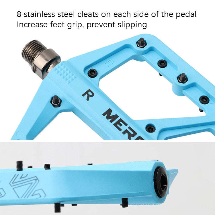 MEROCA Mountain Bike Nylon Pedal(Purple)