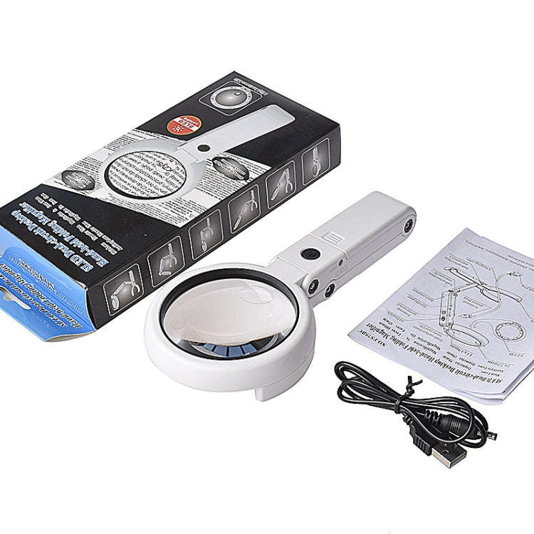 5X / 11X USB Charging LED Light Handheld Magnifier(FS 75RC)