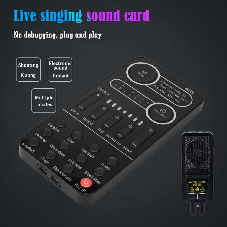 K9 Set Voice Changer Game Live Broadcast Mobile Computer Sound Card