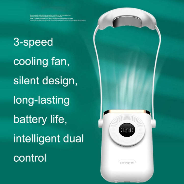 HL10 Outdoor Leafless Hanging Neck Cooling Fan(White)