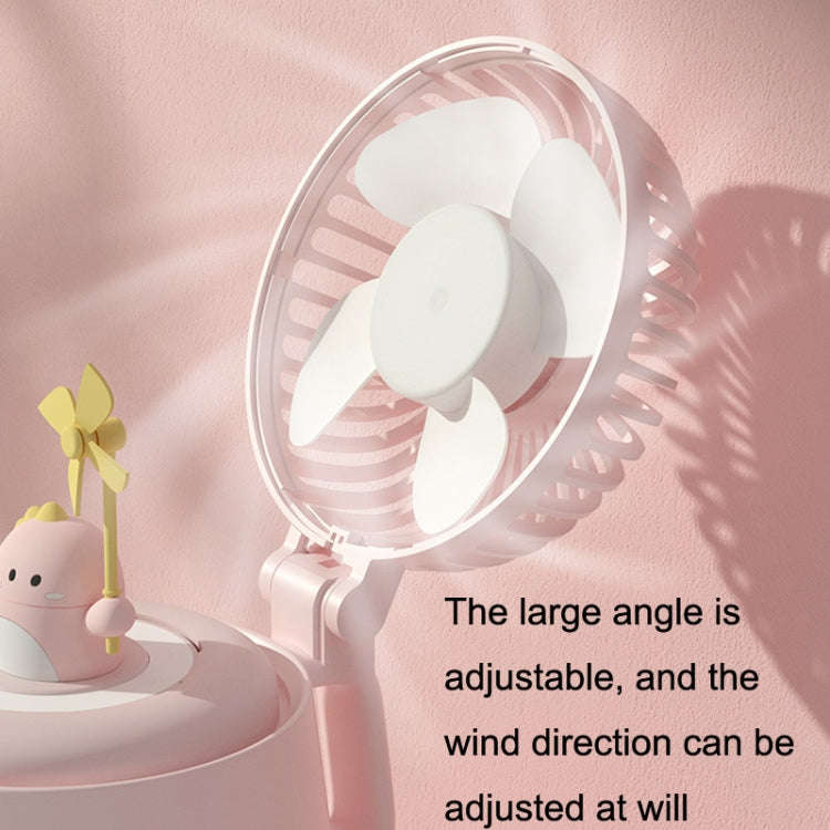 A04a USB Cute Pet Kettle Spray Desktop Fan(White Lucky Cat)