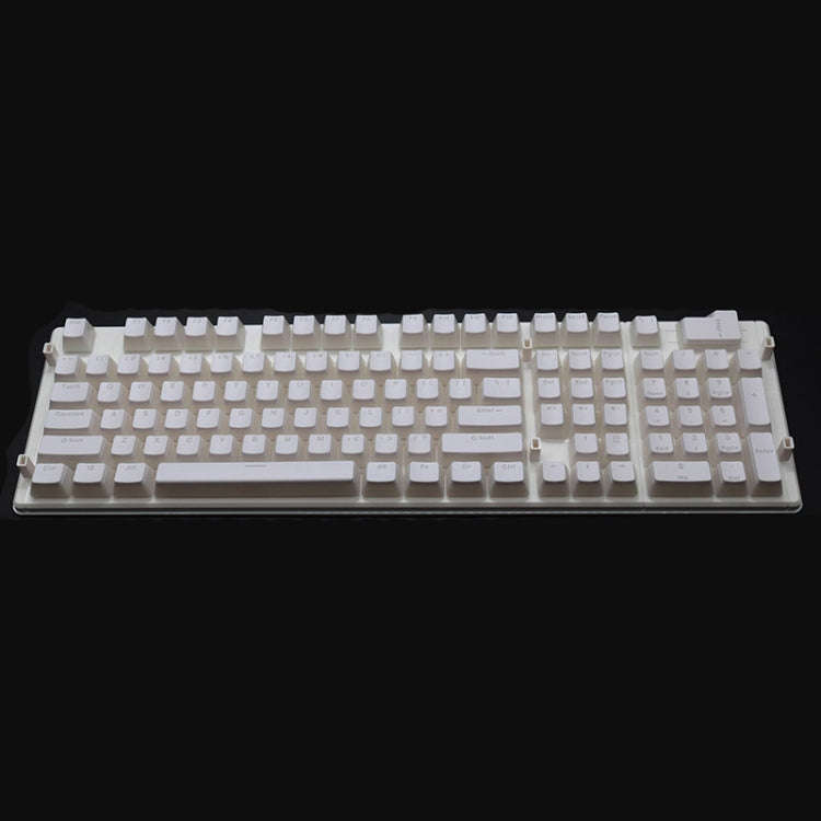 Pudding Double-layer Two-color 108-key Mechanical Translucent Keycap(White)