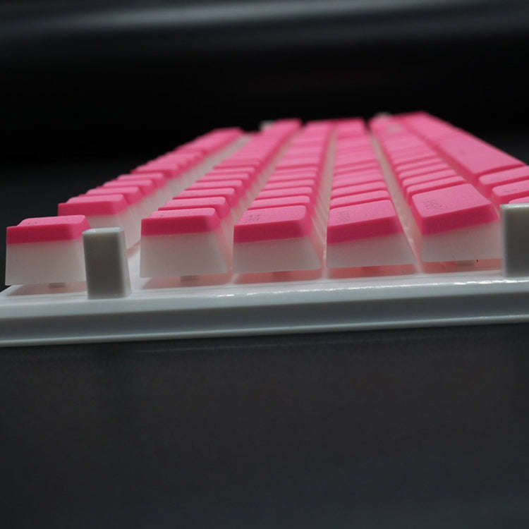 Pudding Double-layer Two-color 108-key Mechanical Translucent Keycap(Apple Green)