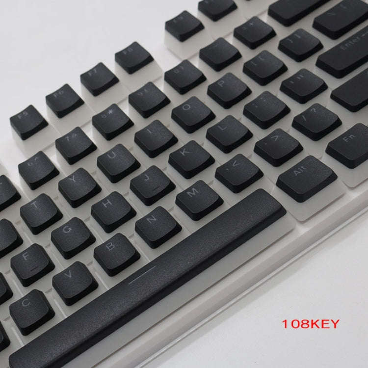 Pudding Double-layer Two-color 108-key Mechanical Translucent Keycap(Dark Blue)