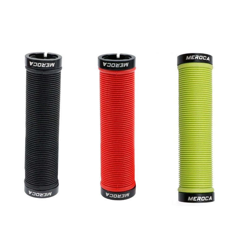 MEROCA Mountain Bike Anti-slip Shock Absorber Riding Grip Cover, Style: Bilateral Lock Thread ME1...