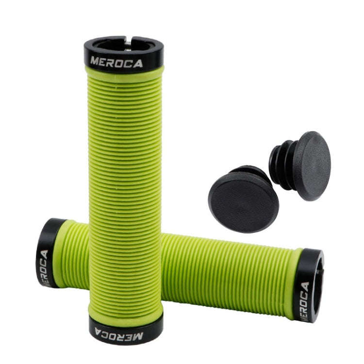 MEROCA Mountain Bike Anti-slip Shock Absorber Riding Grip Cover, Style: Bilateral Lock Thread ME1...