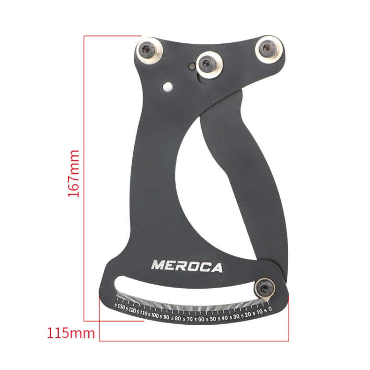MEROCA Bicycle Ring Calibration Tool Spoke Tension Tube Wheel Set Steel Wire, Color: Colorful+Wrench
