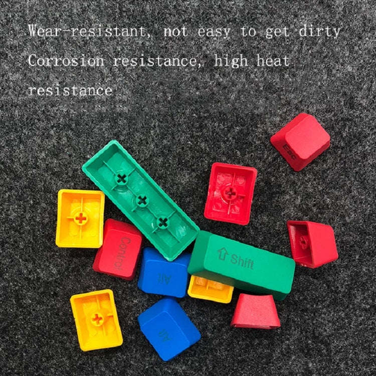 RGBY Mechanical Keyboard PBT Keycaps(Front Letter)