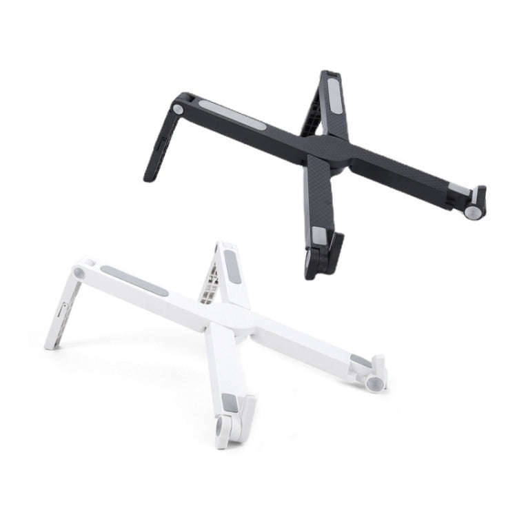 X1 Plastic Silicone Non-Slip Foldable Laptop Stand(Black)