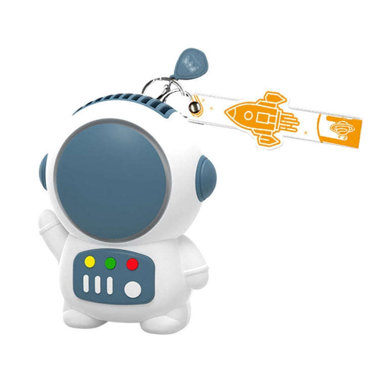 6052 USB Charging Mini Astronaut Shape Bladeless Fan(Blue)
