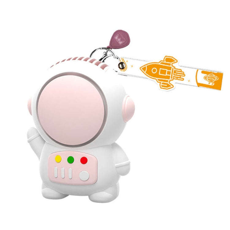 6052 USB Charging Mini Astronaut Shape Bladeless Fan(Pink)