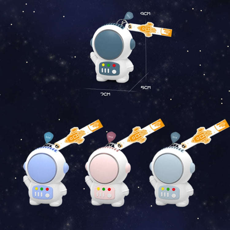 6052 USB Charging Mini Astronaut Shape Bladeless Fan(Blue)