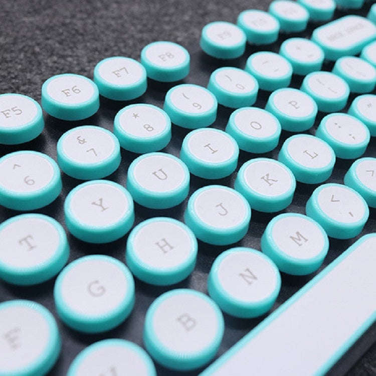 Steampunk Retro Mechanical Keyboard Keycap(Cyan)