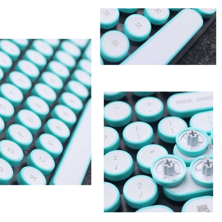 Steampunk Retro Mechanical Keyboard Keycap(Cyan)