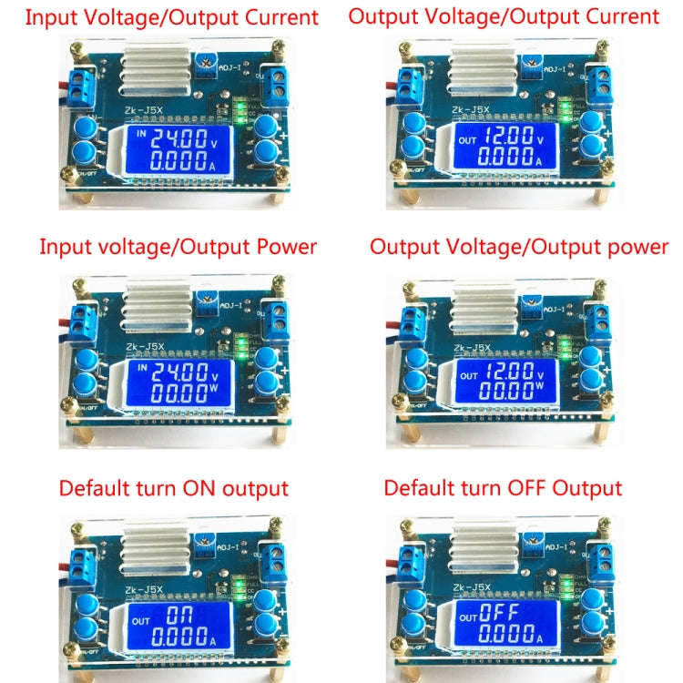 Adjustable Constant Voltage Constant Current Liquid Crystal LCD Multi-Display(PCB)