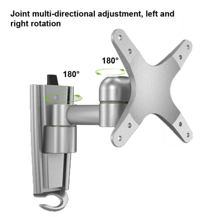Gibbon Mounts L03  Aluminum Alloy Quick Release Computer Monitor Wall Mount Bracket (Silver Gray)