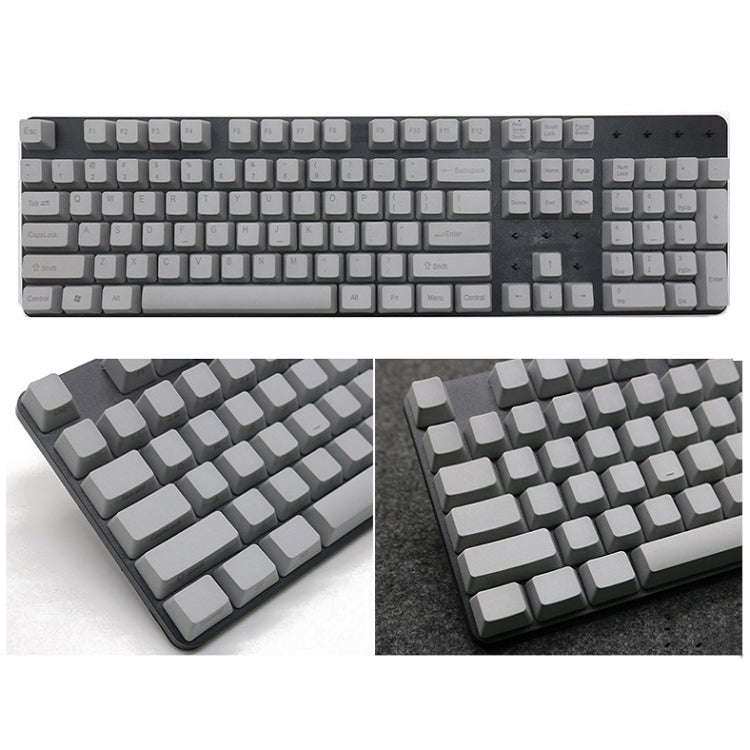 Mechanical Keyboard Laser PBT Keycap Light Gray Side Words