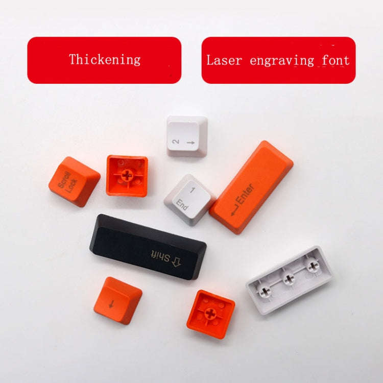 Mechanical Keyboard Laser PBT Keycap Light Gray Side Words
