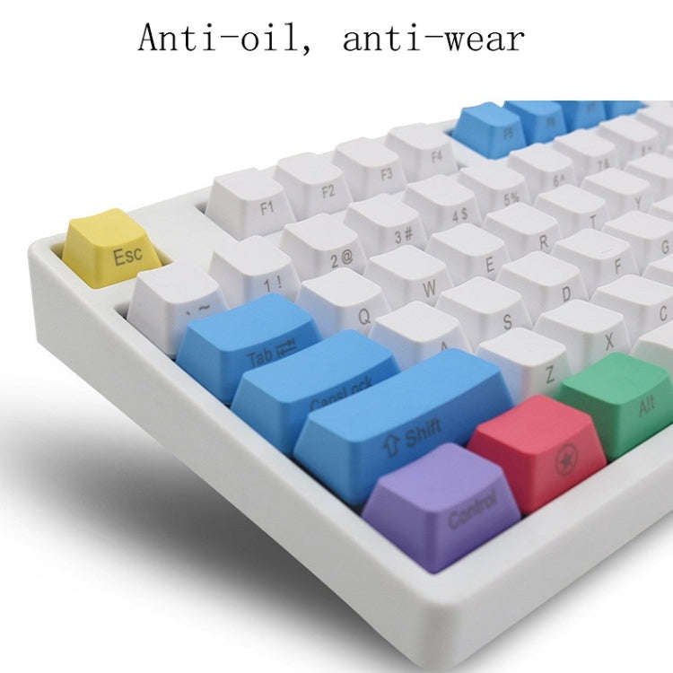 Mechanical Keyboard Laser PBT Keycap Light Gray Side Words