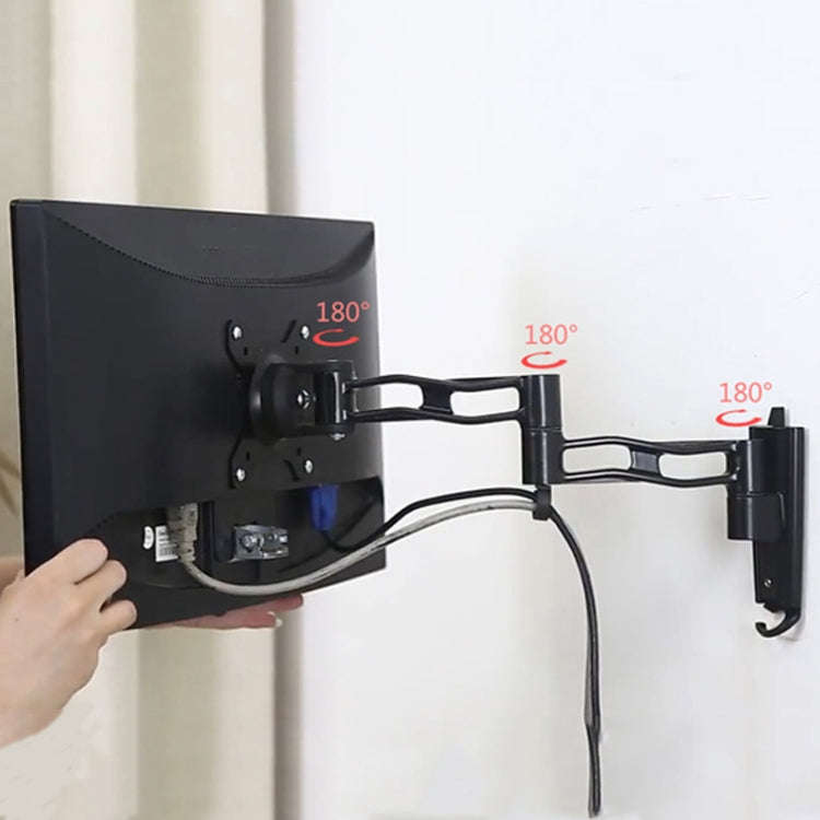Gibbon Mounts L33 Monitor Bracket Wall Mounting Telescopic Rotating Aluminum Alloy TV Hanger