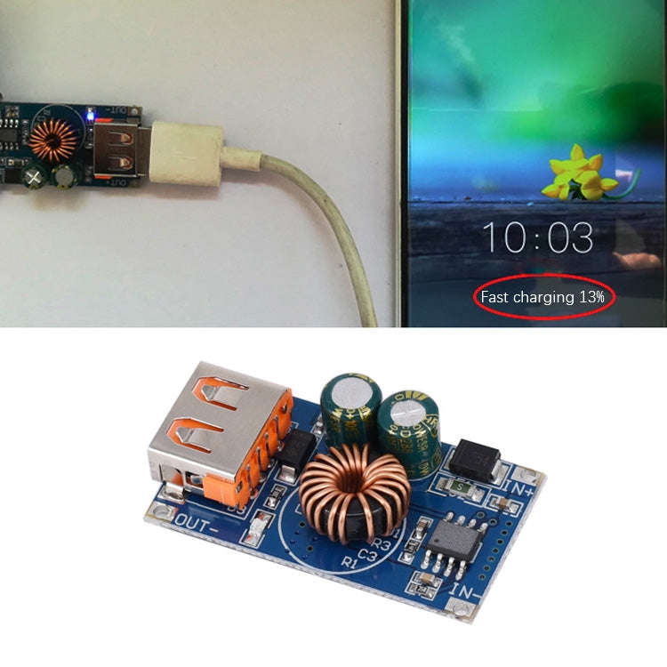 3 PCS 12/24V To 5V QC3.0 Fast Charge Mobile Phone Charging Board USB DC Buck Module