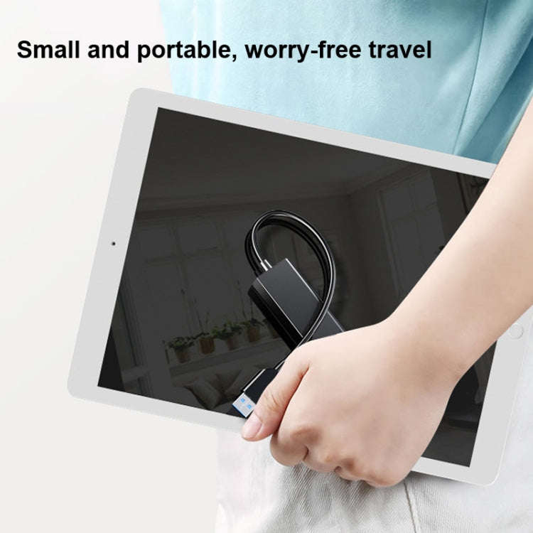 4 X USB 2.0 Ports HUB Converter, Cable Length: 15cm,Style Without Light Bar