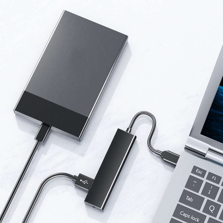 4 X USB 2.0 Ports HUB Converter, Cable Length: 15cm,Style Without Light Bar