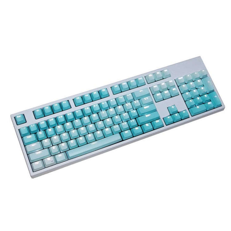 104 Keys Light-transmitting Dip-dyed Keycaps(Frost Blue)