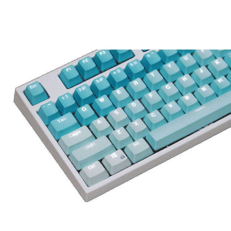 104 Keys Light-transmitting Dip-dyed Keycaps(Frost Blue)