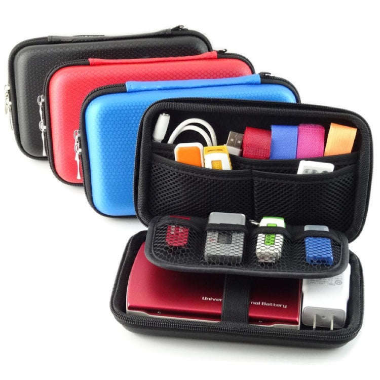 GH1302 EVA Hard Shell Hard Drive Bag Digital Storage Bag(Black)