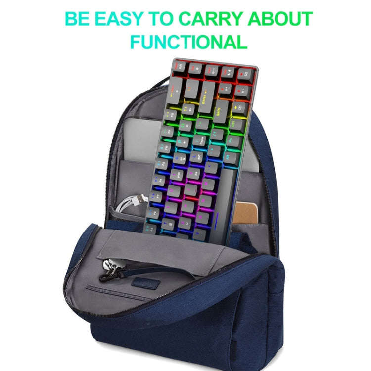ZIYOU LANG T8 68 Keys RGB Luminous Gaming Mechanical Keyboard, Cable Length:1.6m(White Red Shaft)
