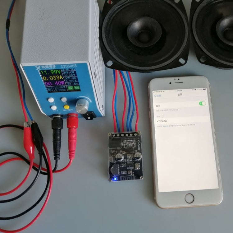 30W/40W Stereo Bluetooth Power Amplifier Plate 12V/24V High Power Module With Acrylic Shell