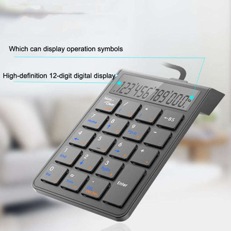Sunreed SKB886S 19 Keys Wired Keypad With Digital USB Interface, Cable Length: 1.5m(Black)
