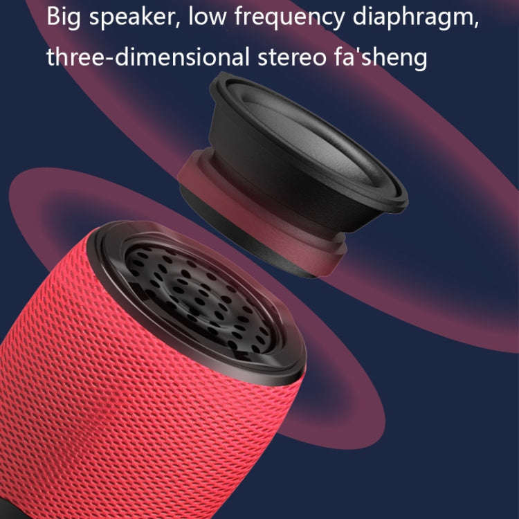 WS898 Live Wireless Bluetooth Microphone with Audio Function(Blue)