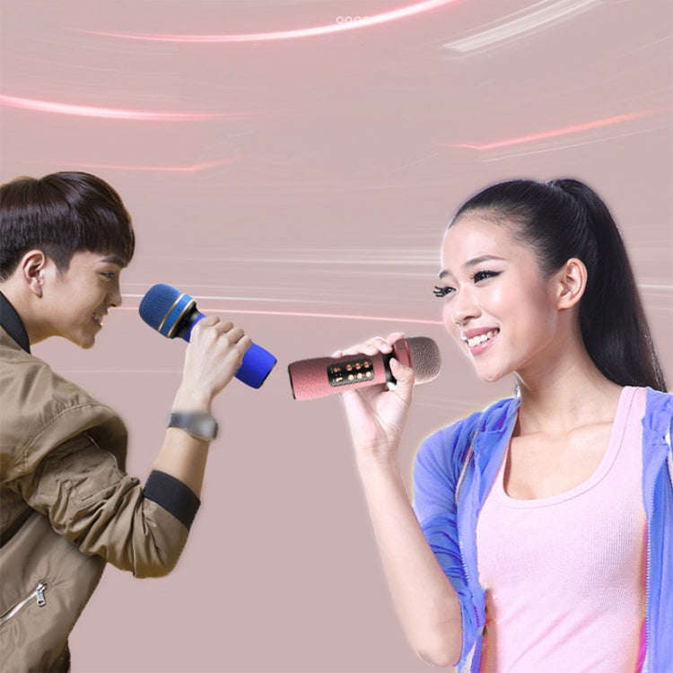 WS898 Live Wireless Bluetooth Microphone with Audio Function(Blue)