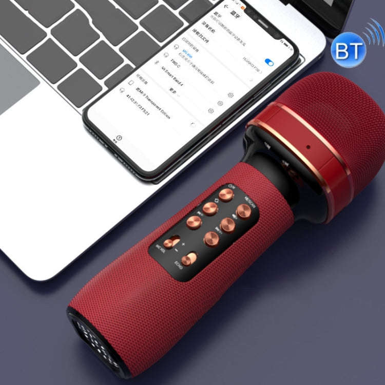 WS898 Live Wireless Bluetooth Microphone with Audio Function(Blue)