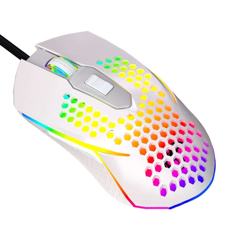 LEAVEN S50 6Keys Macro Definition Programmable RGB Lighted Gaming Wired Mouse, Cable Length: 1.5m...