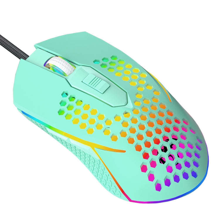 LEAVEN S50 6Keys Macro Definition Programmable RGB Lighted Gaming Wired Mouse, Cable Length: 1.5m...