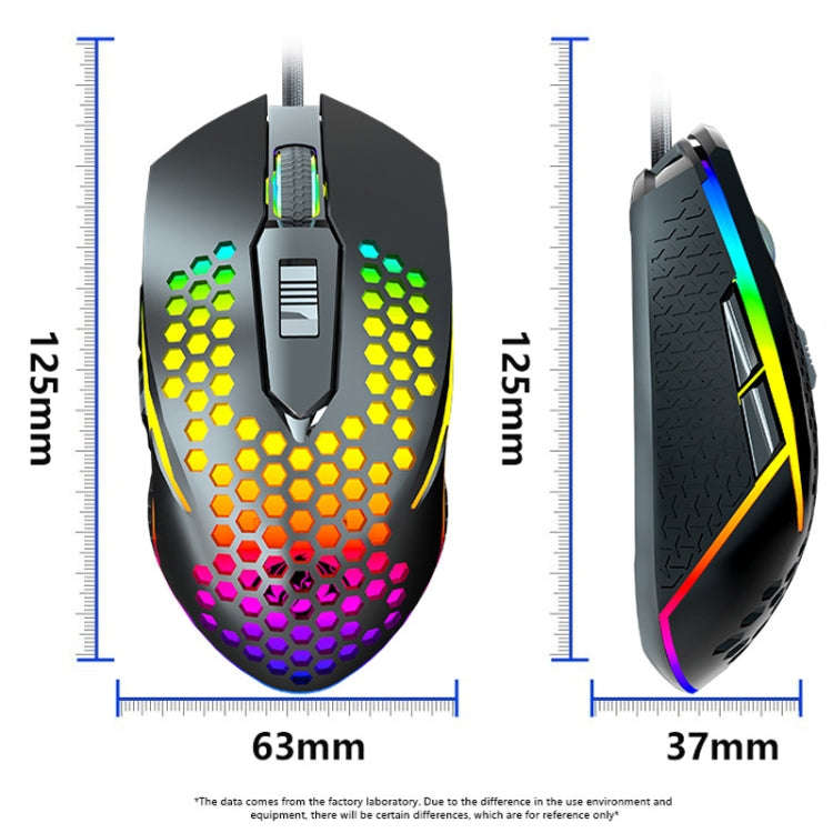 LEAVEN S50 6Keys Macro Definition Programmable RGB Lighted Gaming Wired Mouse, Cable Length: 1.5m...