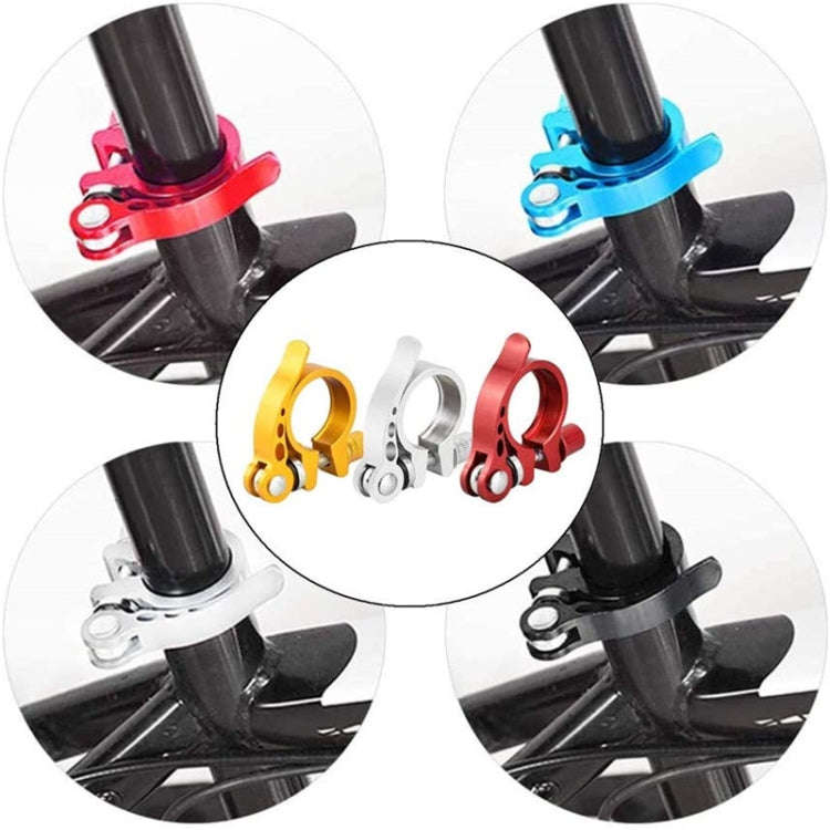 5 PCS Bicycle Accessories Quick Release Clip Road Bike Seatpost Clamp, Size: 28.6mm(Red)
