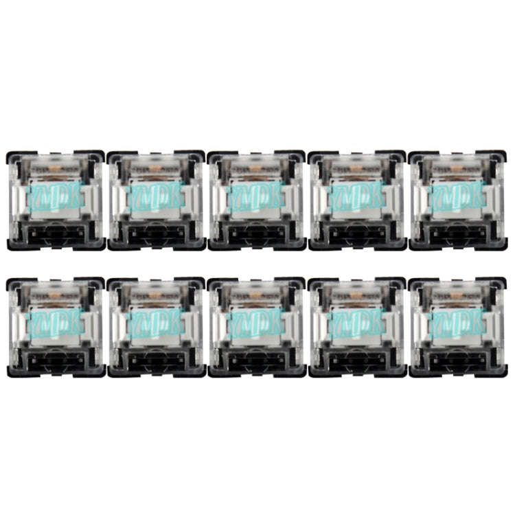 10 PCS Gateron G Shaft Black Bottom Transparent Shaft Cover Axis Switch, Style: G3 Foot (White Sh...