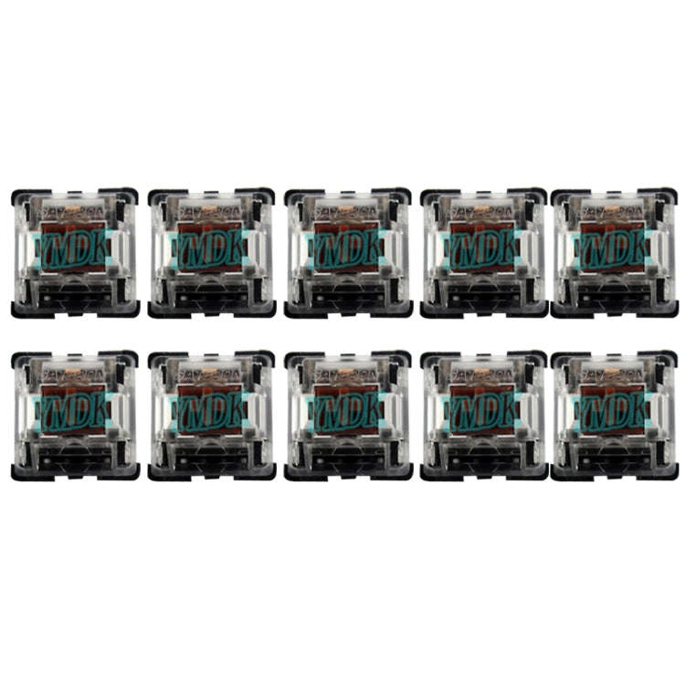 10 PCS Gateron G Shaft Black Bottom Transparent Shaft Cover Axis Switch, Style: G5 Foot (Tea Shaft)