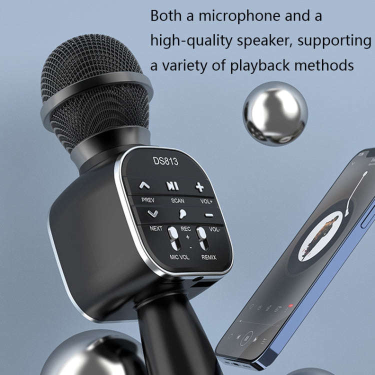 DS813 Live Wireless Bluetooth Microphone(Pink)