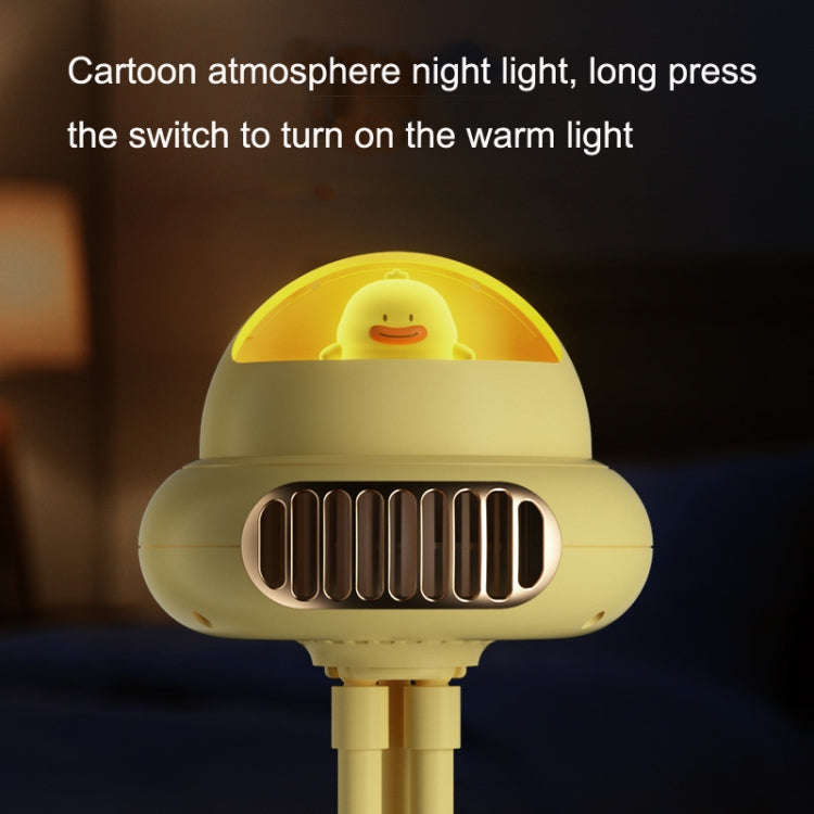 Stroller Portable Multi-Function Silent Octopus Bladeless Fan(Yellow)