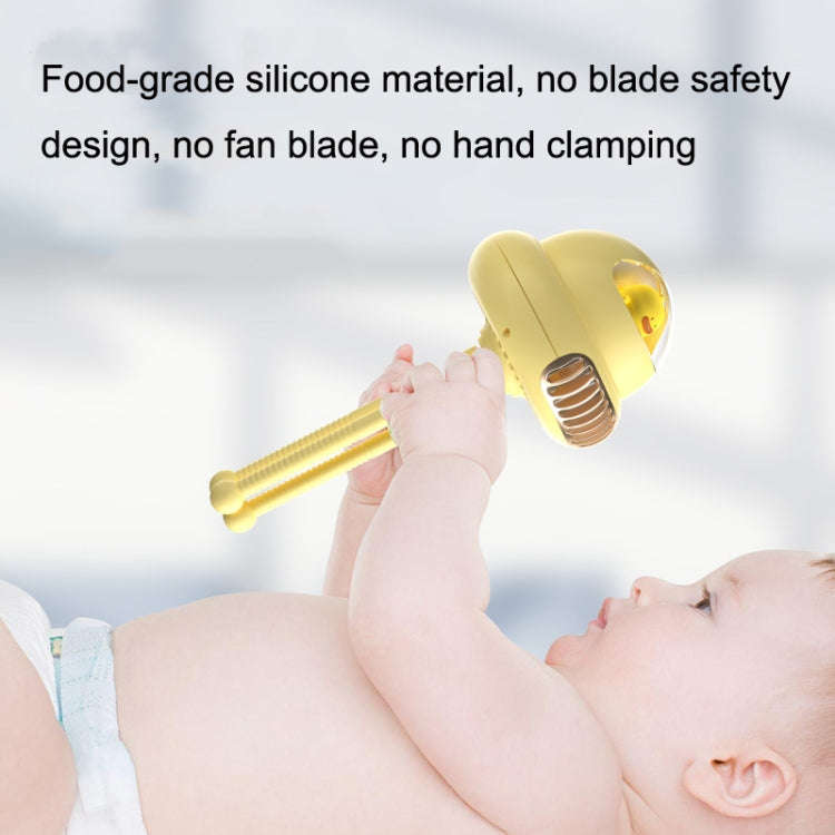 Stroller Portable Multi-Function Silent Octopus Bladeless Fan(White)